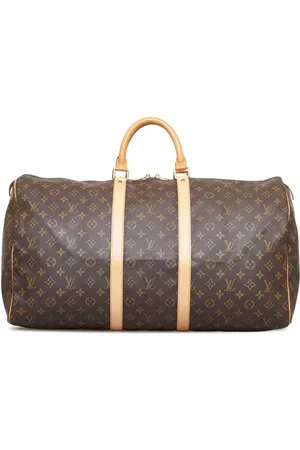 Pre-owned Louis Vuitton 2001 Evasion Travel Bag In Brown