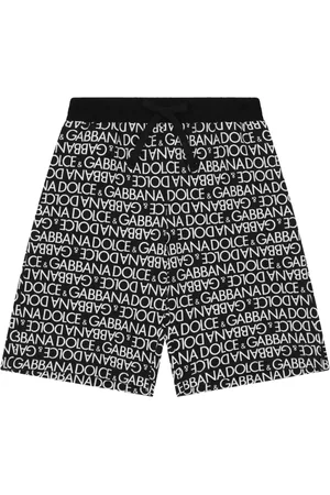 Dolce & Gabbana Logo-print cotton track shorts