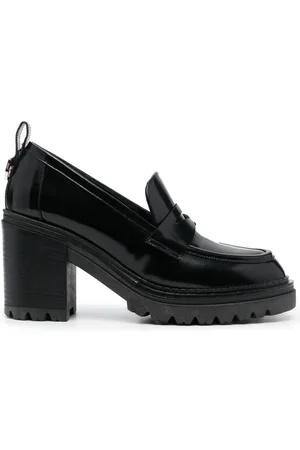 Sergio Rossi Joan 55mm penny-slot leather loafers
