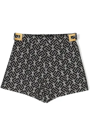Elisabetta Franchi Monogram-print smart shorts