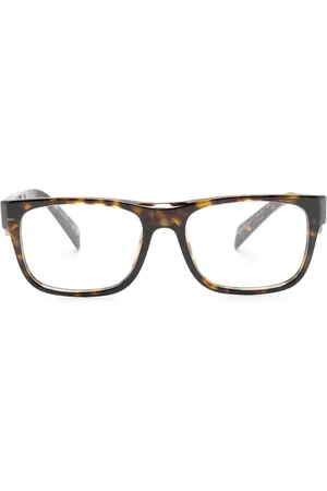 Prada Tortoiseshell-effect square-frame glasses