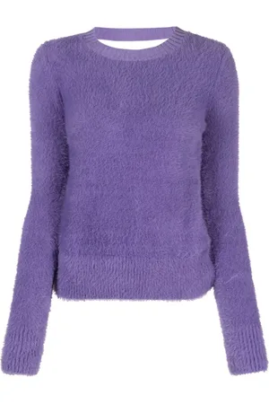 Patrizia Pepe Brushed-effect crew-neck jumper
