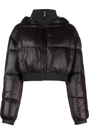 Patrizia Pepe Cropped hooded down jacket