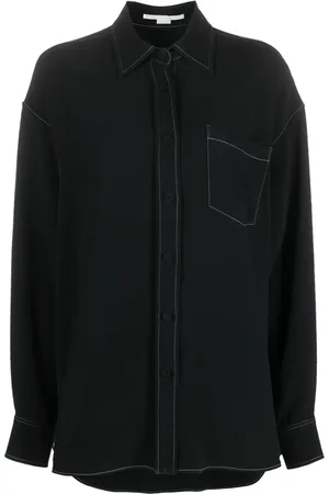 Stella McCartney Contrast-stitching long-sleeve shirt