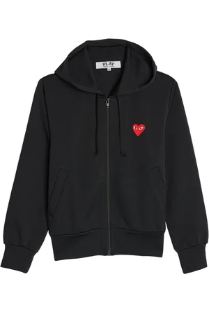 Comme des Garçons Logo-patch zipped hoodie