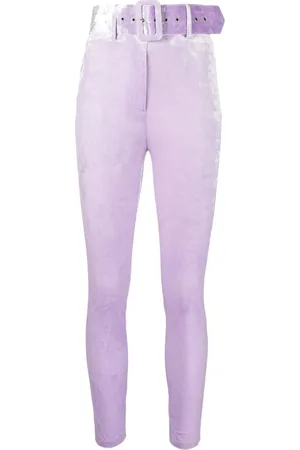 Patrizia Pepe Belted high-waist trousers