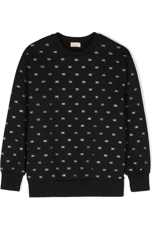 Elisabetta Franchi Rhinestone-embellished cotton sweatshirt
