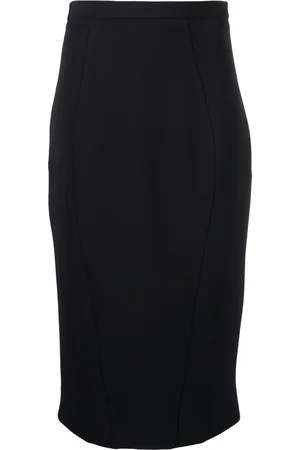 Pinko Crepe pencil midi skirt