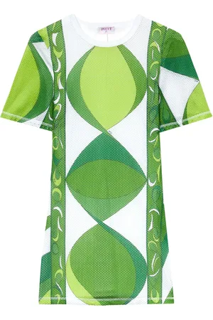 Puccini Graphic-print short-sleeve minidress