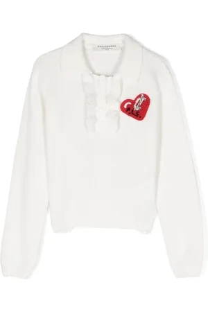 PHILOSOPHY DI LORENZO SERAFINI Heart-motif button-up jumper