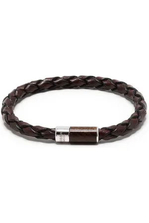 Tateossian Carbon Pop woven bracelet
