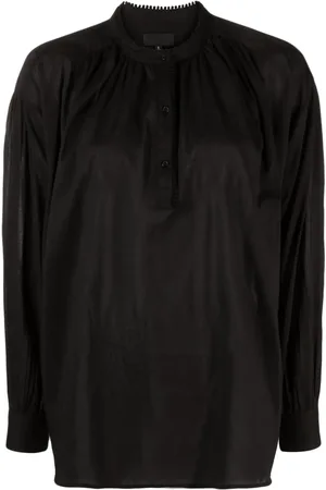 NILI LOTAN Long-sleeve cotton blouse