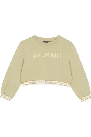 Balmain Logo-print cotton sweatshirt