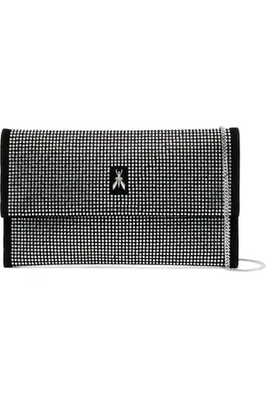 Patrizia Pepe Rhinestone-embellished logo crossbody bag