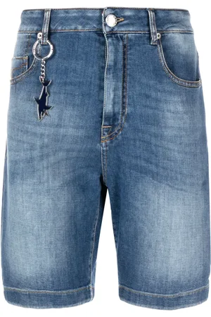 Paul & Shark Mid-rise denim shorts