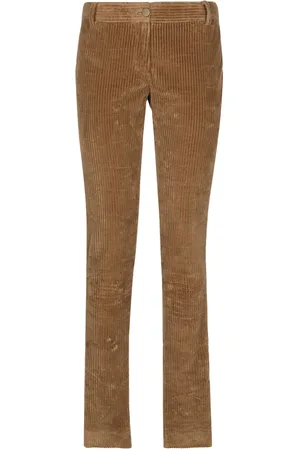 Dolce & Gabbana Low-rise corduroy trousers
