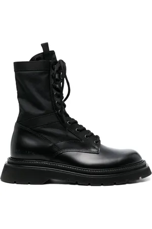 Dsquared2 Lace-up leather combat boots
