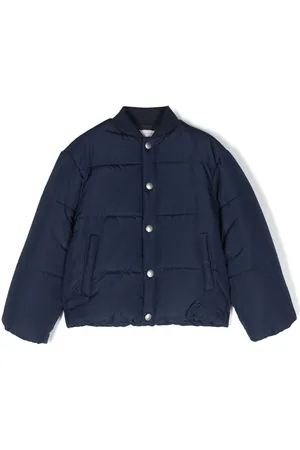 There Was One Kids Logo-print padded jacket
