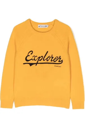 BONPOINT Logo-print wool jumper