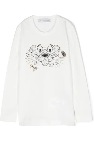 MONNALISA Pink Panther long-sleeve T-shirt
