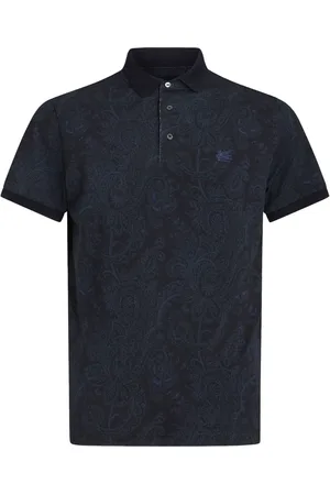 Etro Paisley-print cotton polo shirt