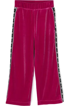 Chiara Ferragni Eyelike-motif velvet trousers