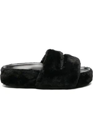 Stella McCartney Faux-fur moulded-footbed slippers