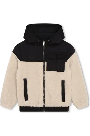 Givenchy Logo-appliqué panelled hooded jacket