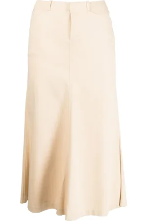 Ralph Lauren Low-rise cotton midi skirt