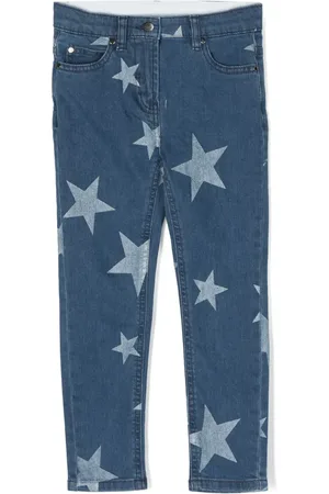 Stella McCartney Star-print straight-leg jeans
