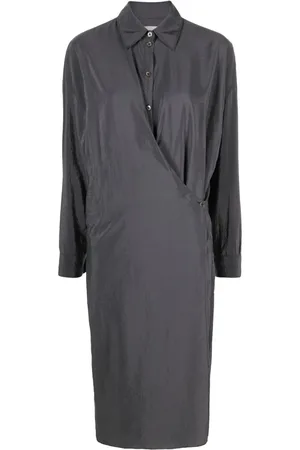 LEMAIRE Silk-blend midi dress