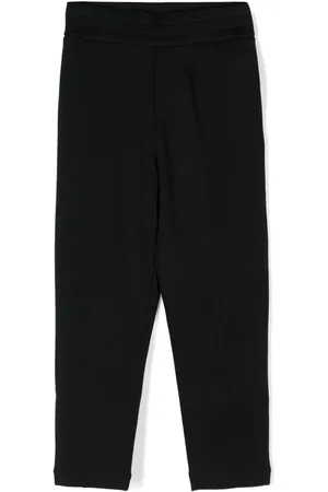Emporio Armani Straight-leg cotton-blend trousers