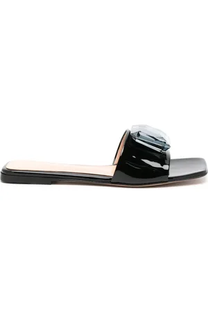 Gianvito Rossi Jaipur leather slides