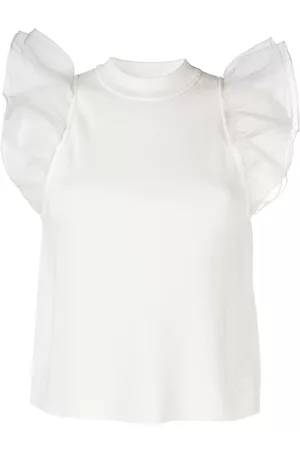 Karl Lagerfeld Puff-sleeve knitted top