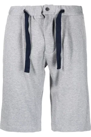 Paul & Shark M??lange-effect drawstring-waist shorts