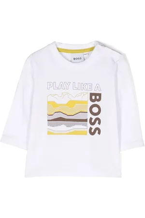HUGO BOSS Logo-print long-sleeve top