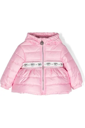 Chiara Ferragni Eyelike-motif padded hooded jacket