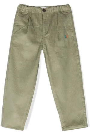 Bobo Choses Logo-embroidered corduroy trousers