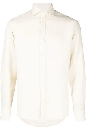 Paul & Shark Logo-embroidered linen shirt