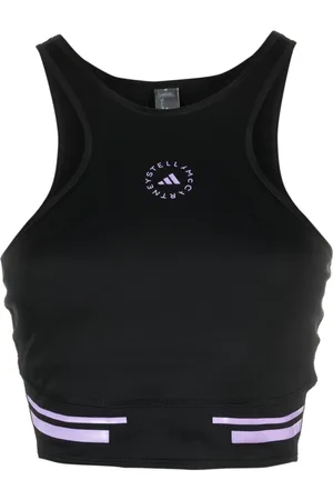 adidas Logo-print cropped tank top