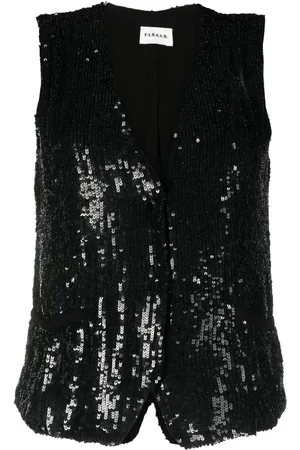 P.A.R.O.S.H. V-neck sequined vest