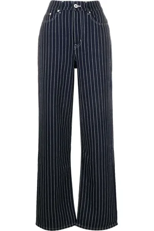 Kenzo Stripe-print straight-leg trousers
