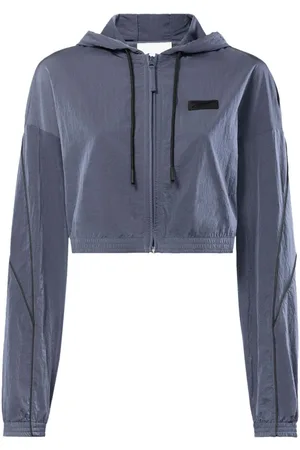 Reebok Hooded cropped track jacket