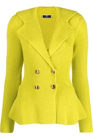 Elisabetta Franchi Peplum-waist double-breasted cardigan