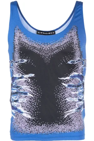 Y / PROJECT Whisker-print tank top