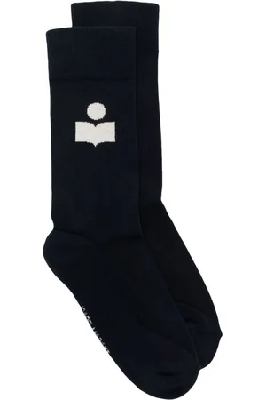 Isabel Marant Siloki intarsia-knit logo socks
