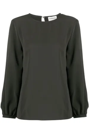 P.A.R.O.S.H. Crew-neck long-sleeve blouse