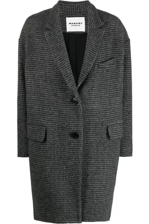 Marant Etoile Single-breasted cotton midi coat