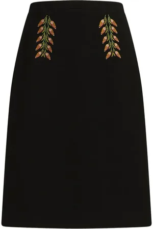 Etro Floral-embroidery pencil skirt