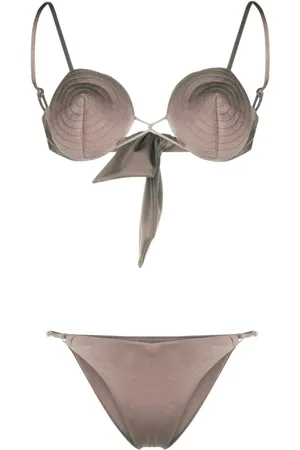 Noire Swimwear Tonal-stitch detail bikini set